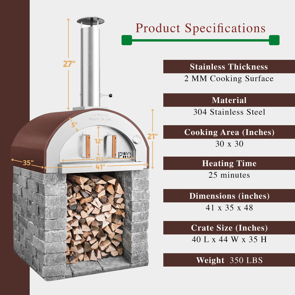 Toscana Counter Top - Wood Burning Pizza Oven