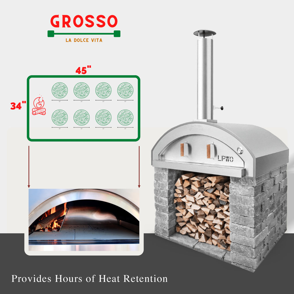 Grosso With Stand - Wood Burning Pizza Oven