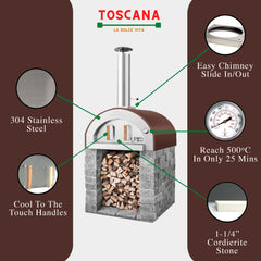 Toscana Counter Top - Wood Burning Pizza Oven