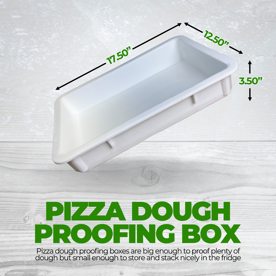 Pizza Dough Proofing Box - Stackable Commercial Quality Trays with Lid