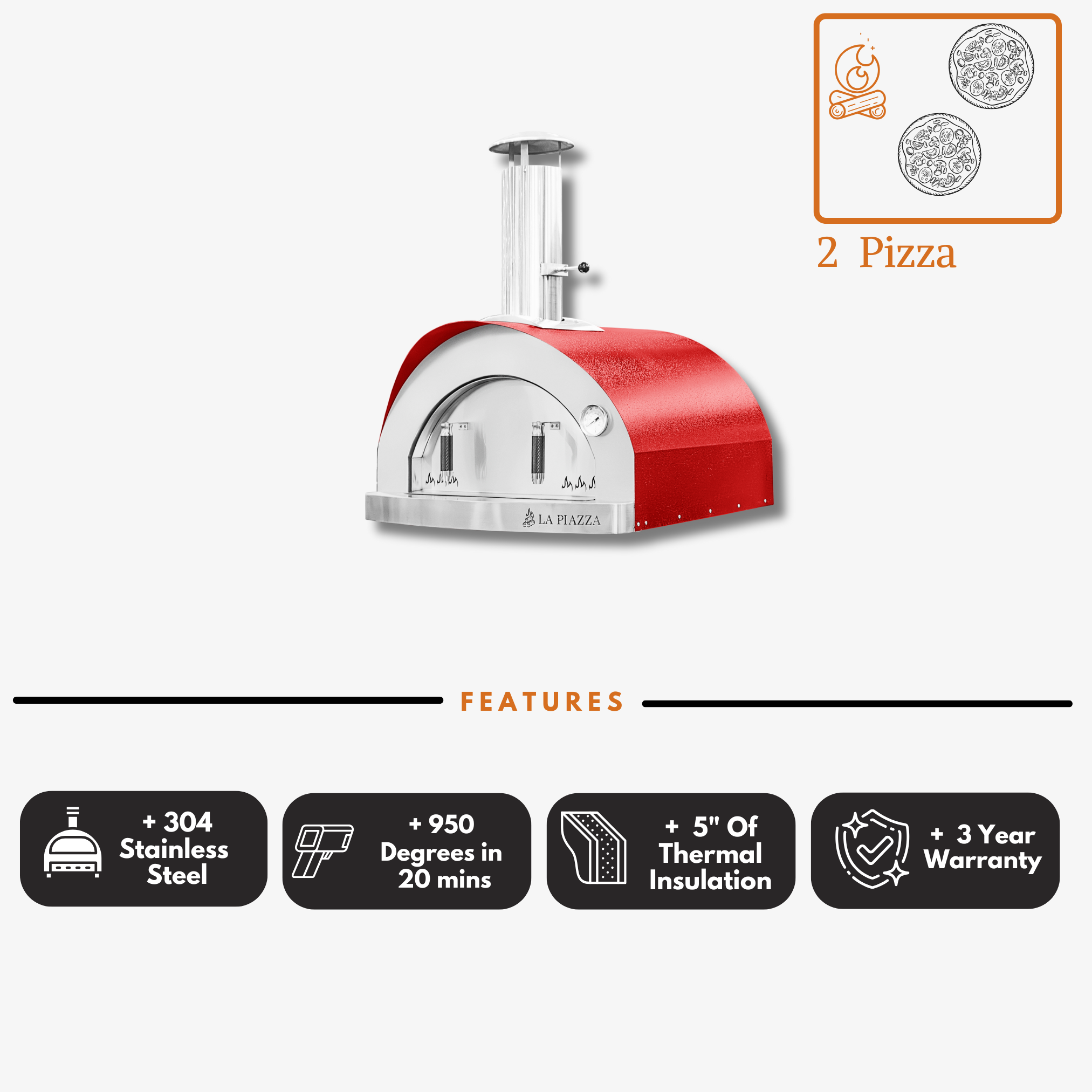 Piccolo Outdoor Pizza Oven | La Piazza Piccolo Outdoor Pizza Oven | La Piazza